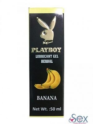 Playboy Lubricant Water Based Gel ??? Banana Flavoured-sextoyinsadarbazaar.com