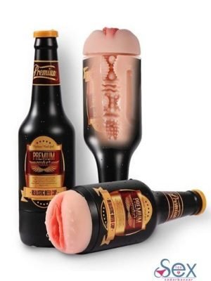 Beer Bottle Fleshlight with Realistic Pussy